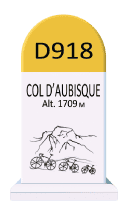 Magneet Aubisque 3 fietsen paaltje