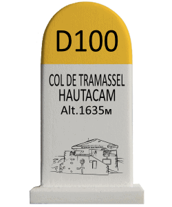 Magneet Col du Tramassel - Hautacam paaltje