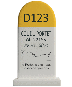 Magneet Col du Portet - Le plus haut des Pyrenées paaltje